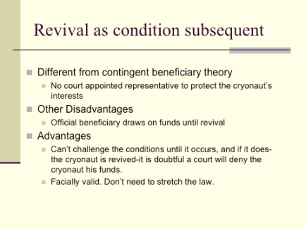 Revival as condition subsequent